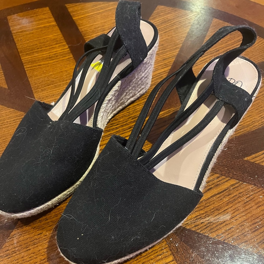IMPO Stretch Black Heel Sandals